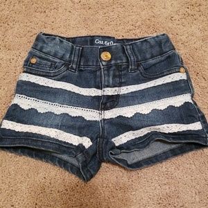 Super cute toddler demon shorts with lace detail!